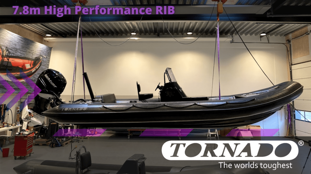 tornado 7.8m high performance rib black